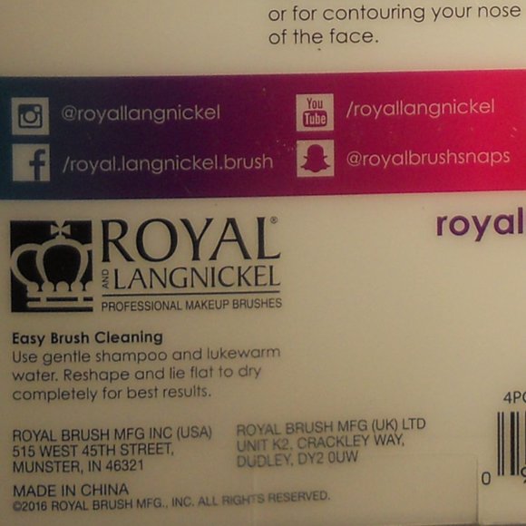 4 pc Moda Prismatic Pro Makeup Brush Kit NIB - Picture 5 of 6